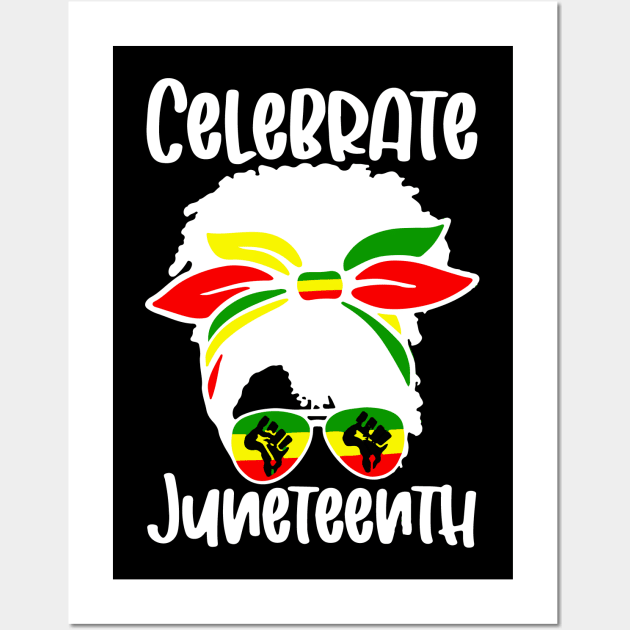 Celebrate Juneteenth Ancestors Black African American Wall Art by ZimBom Designer